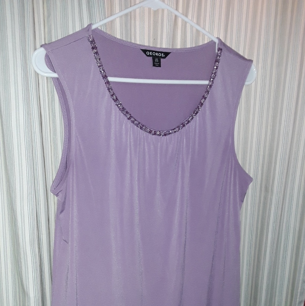 Women's Large dressy beaded tank
